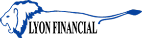 Blue Lion Illustration with Outstretched Tail for Custom Pool Builders Tulsa